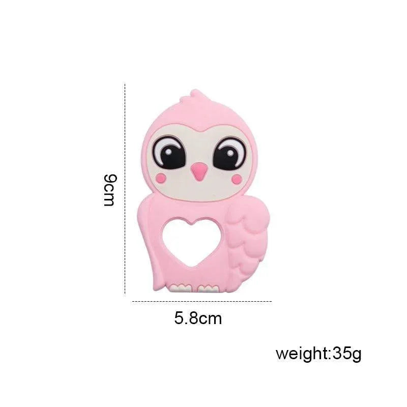 Silicone Baby Teether Toddler Toy, Stroller Accessories For Pacifier Chain Owl Food Grade Toys Baby Teether - BIG FRENCHIES