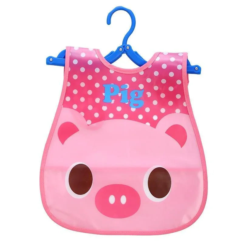 Fashion Printed Adjustable Animal Plastic Waterproof Lunch Feeding Bibs Feeding Cloth for Children In Modern Design - BIG FRENCHIES