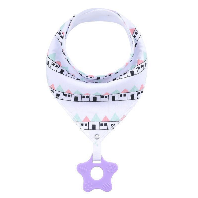 100% Organic Cotton Super Absorbent And Soft Unisex Baby Bandana Drool Bibs And Teething Toys For Newborn - BIG FRENCHIES