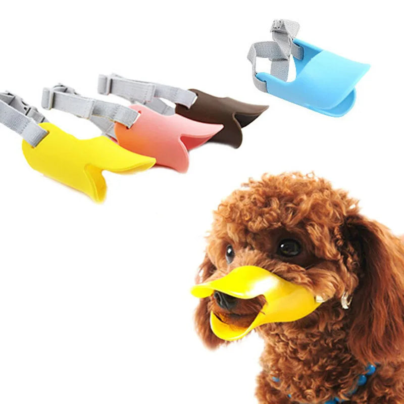 Dog Silicone Duck Muzzle Mask – Anti-Bite & Anti-Bark Adjustable Pet Muzzle - BIG FRENCHIES
