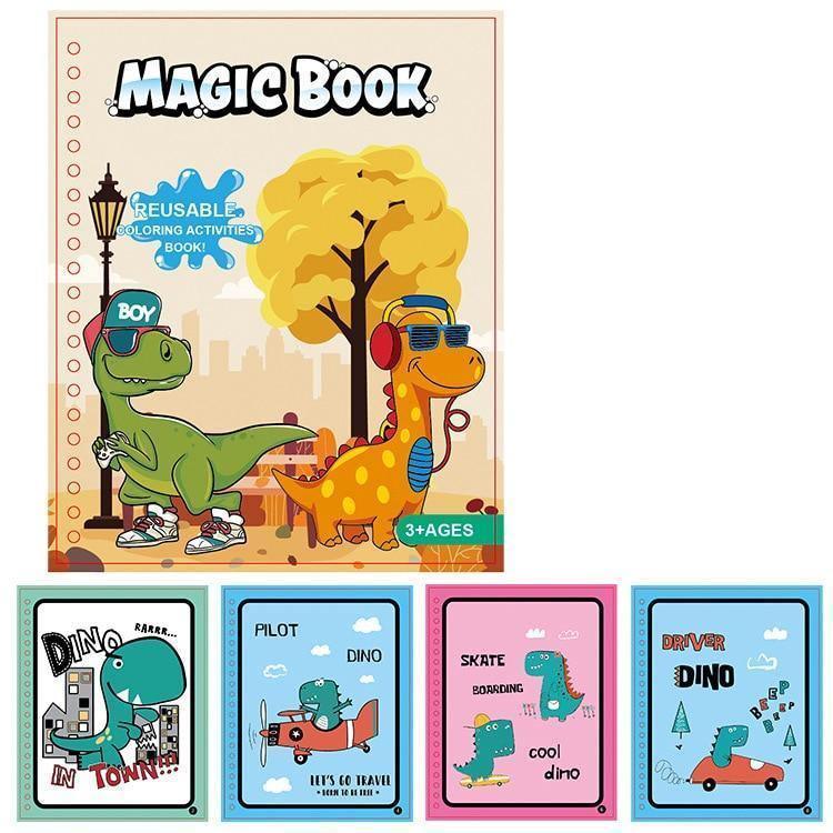 1pcs Magical Book Water Drawing Coloring Cartoons Books Doodle Pen Painting Drawing Board For Kids Toys Birthday Gift - BIG FRENCHIES