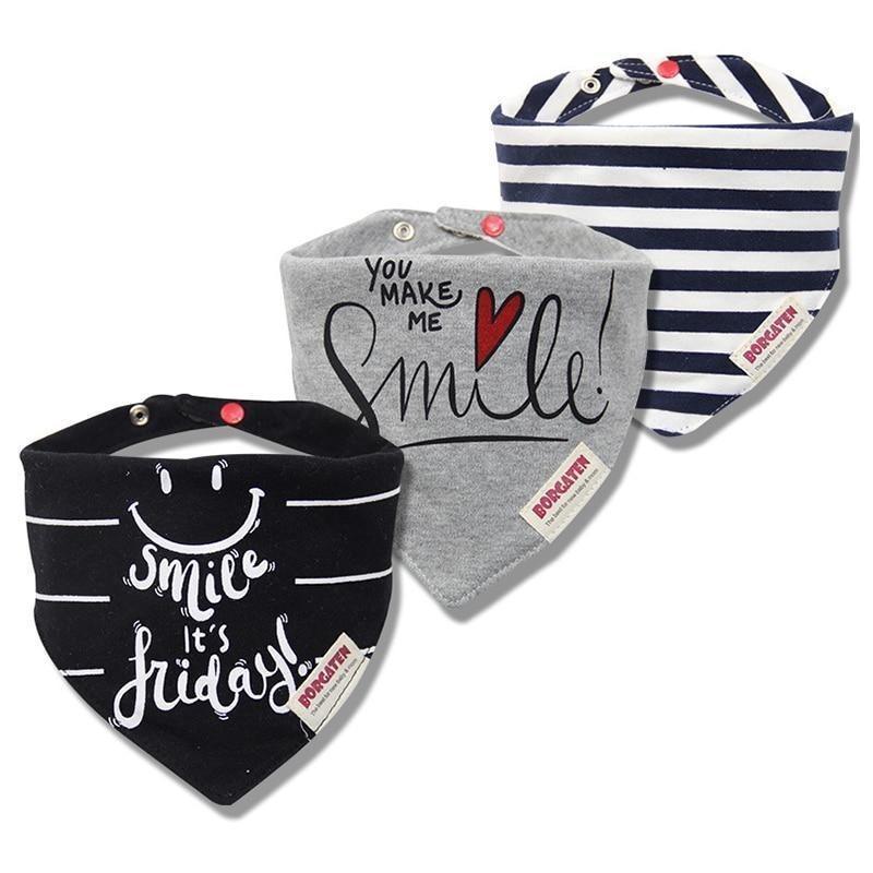 Cartoon Cotton Newborn Baby Boys and Girls Bibs Baby Towel Scarf Children Cravat Infant Kids Scarf - BIG FRENCHIES