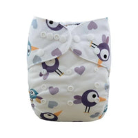 Baby One Size Fits All Reusable Baby Cloth Diaper with Microfiber Insert Diaper For Baby Boys and Baby Girls In Modern New Printed Design - BIG FRENCHIES