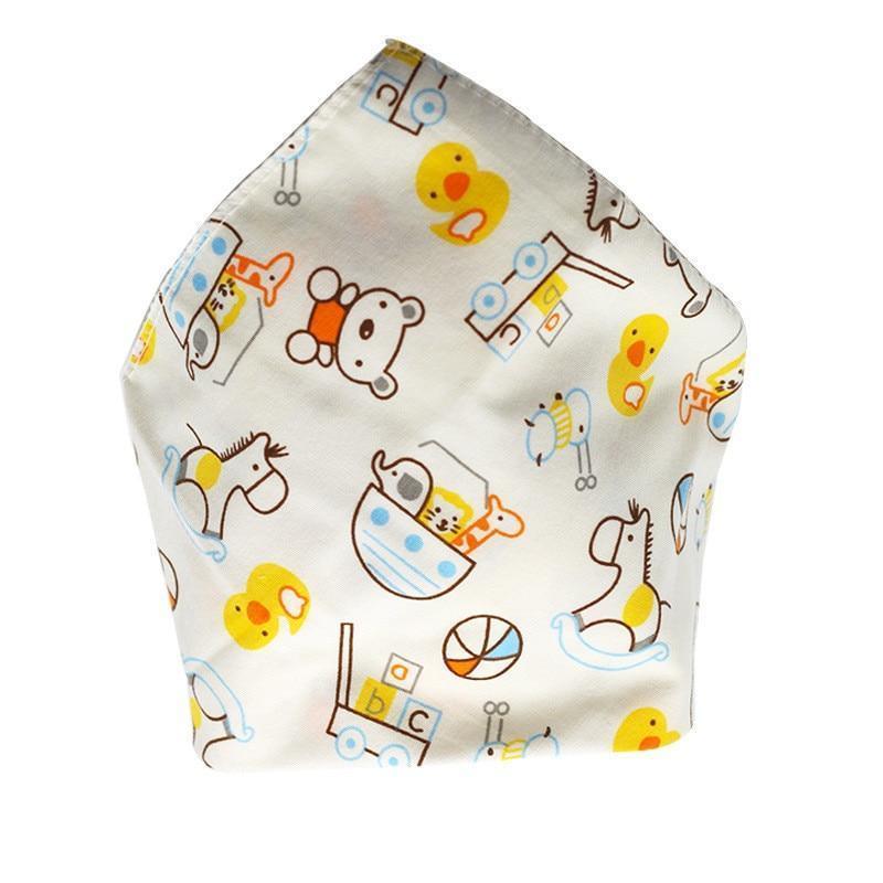 Baby Bibs Triangle Cotton Cartoon Child Bandana Dribble Bibs Newborn Slabber Absorbent Cloth For Baby and Kids - BIG FRENCHIES