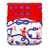 Baby Cloth Diaper Reusable Adjustable Pocket Nappy Cover Fit All Diaper Reusable Nappies Cotton In Modern Trend Printed Design For Unlimited Uses - BIG FRENCHIES