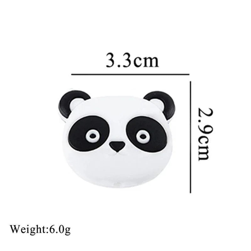 5PCS/SET Silicone Animal Beads BPA Free Baby Teething Beads Toy For Pacifier Clips New Born Silicone Rodent Tiny Rod Baby Teether For Baby Kids - BIG FRENCHIES