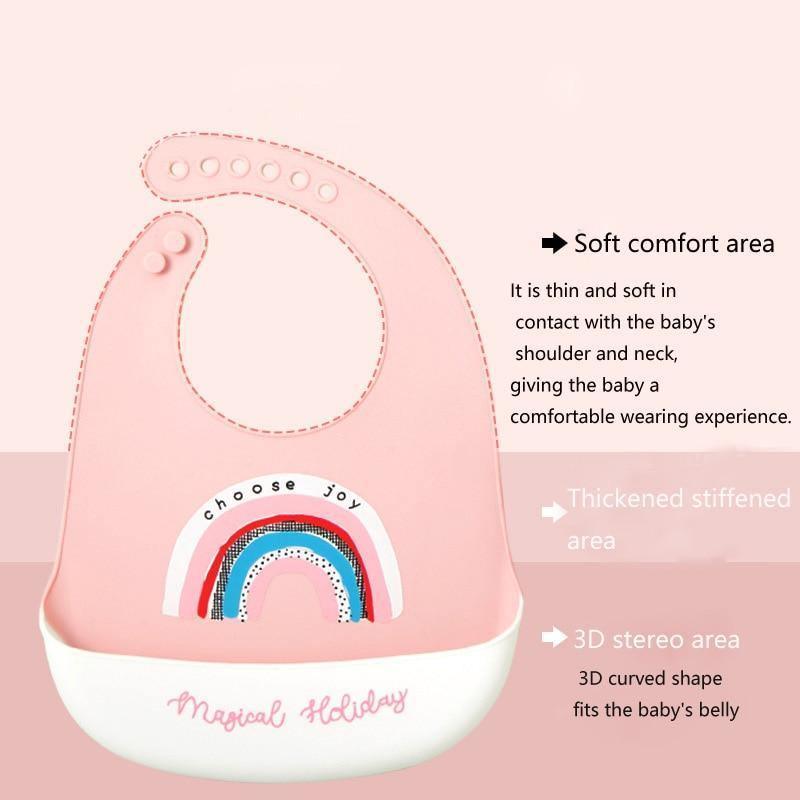 Food Grade Silicone Baby Bibs Waterproof Bib for Newborn Boy Girl Feeding Towel Burp Cloth For Kids - BIG FRENCHIES