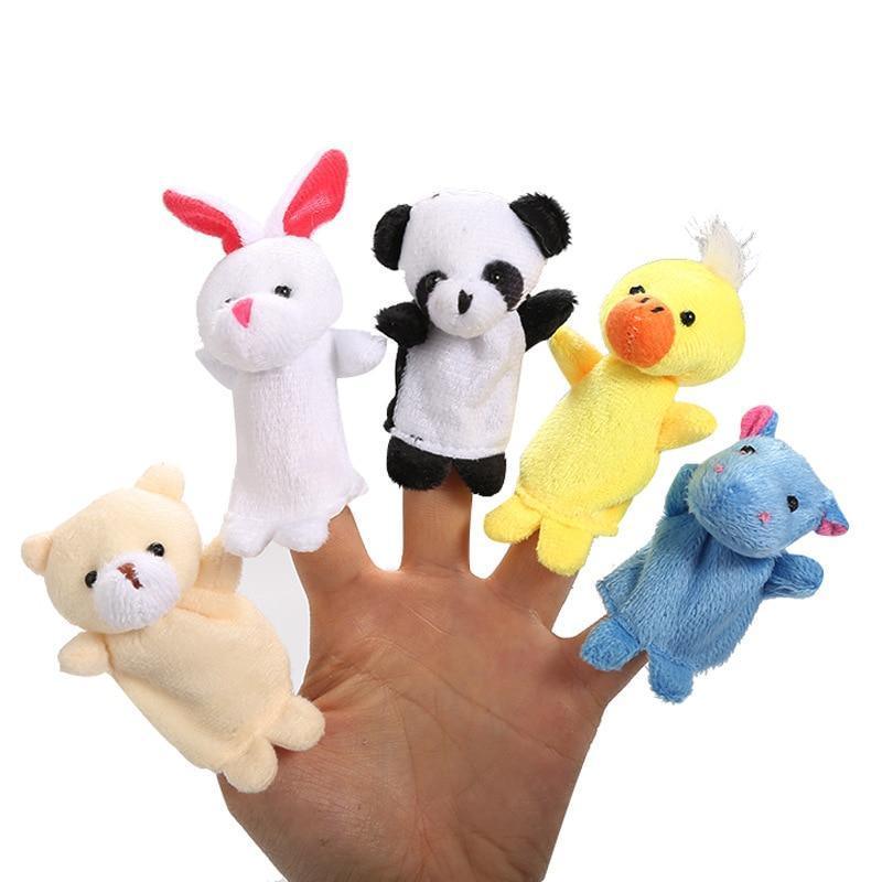 10pcs Cartoon Plush Toys Boy Girl Finger Puppet Cartoon Animal Child Cute Finger Puppet Dolls Telling Stories To The Baby and Kids - BIG FRENCHIES