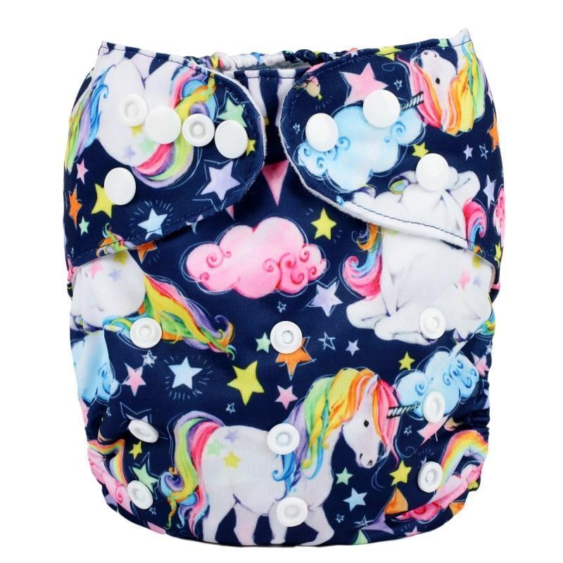 Modrn Printed Baby Pocket Cloth Diaper Nappy Reusable Adjustable Washable Nappies For Baby Boys and Baby Girls In Elegant Style - BIG FRENCHIES