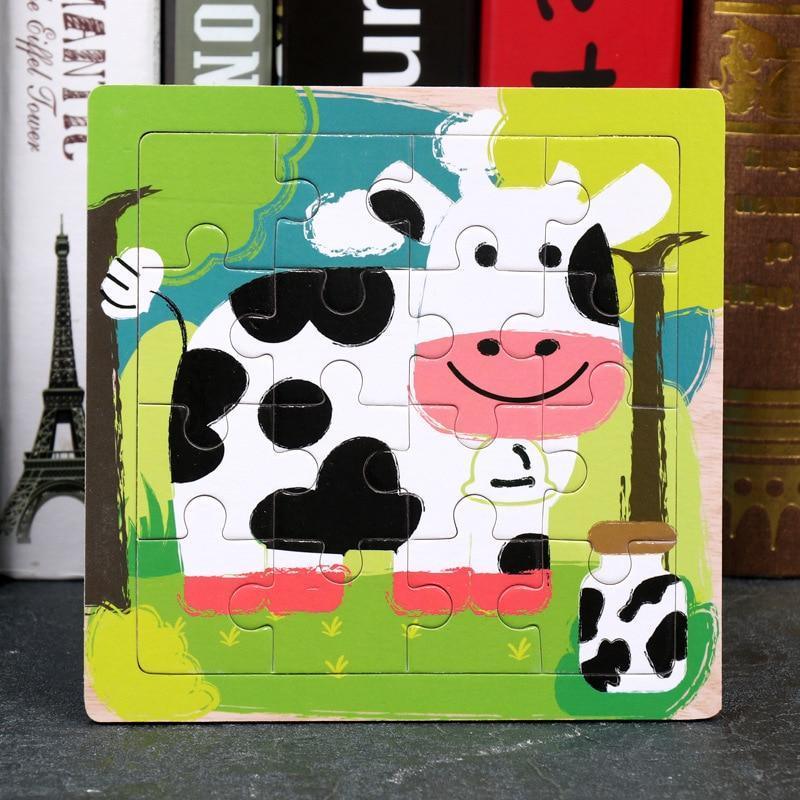 Wood Puzzles Children Adults Vehicle Puzzles Wooden Toys Learning Education Environmental Assemble Toy Educational Games For Baby and Kids - BIG FRENCHIES