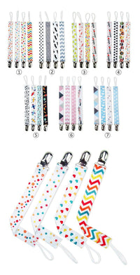 4PCS/SET Infant Pacifier Clips Holder Clip Nursing Teether Clip Nipple Holder Baby Pacifier Clip Soother Holder for Pacifier for Kids and Baby - BIG FRENCHIES