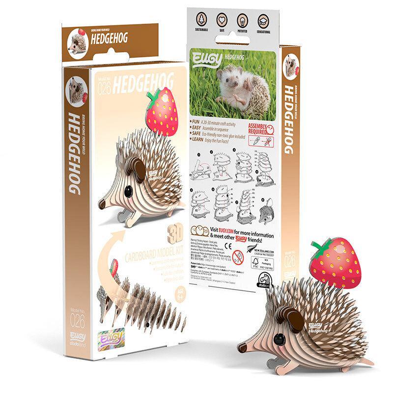 Hedgehog 3D Cardboard Model Kit Eugy - BIG FRENCHIES