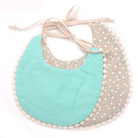Double-deck Infant Baby Girl Boy Bib Kid Toddler Dinner Feeding Tassel Cotton Linen Burp Cloths - BIG FRENCHIES