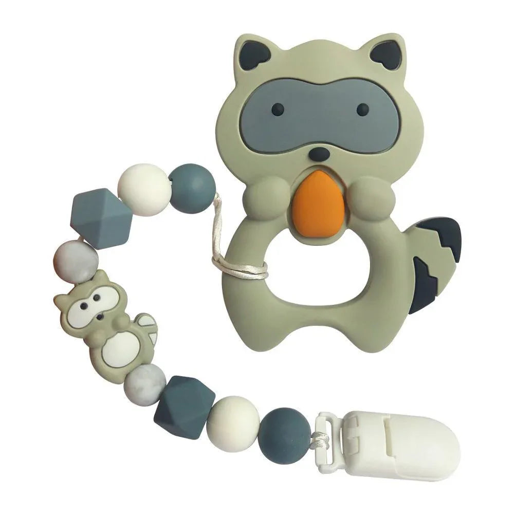 Baby Teething Lovely Koala Owl Horse Cookies Baby Teether Molar Toy Gift Raccoon Food Grade Silicone Beads For Kids and Baby - BIG FRENCHIES