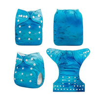 ModernLuxury Printed Baby Cloth Diaper Reusable Cloth Nappy Snap Adjustable Pocket Diaper Nappies For Baby Kids - BIG FRENCHIES