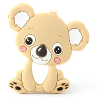 2pcs Cartoon Baby Teether Animal Silicone Teether Raccoon Elephant Koala Giraffe Baby Teething Toys Accessories Perfect Toy For Kids - BIG FRENCHIES