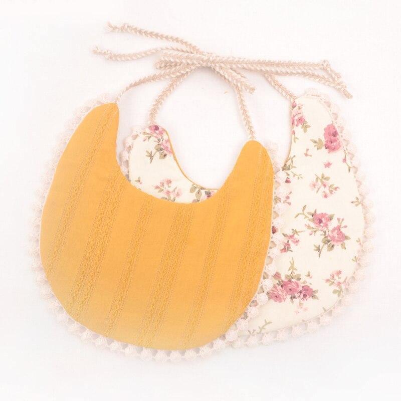 Double-deck Infant Baby Girl Boy Bib Kid Toddler Dinner Feeding Tassel Cotton Linen Burp Cloths - BIG FRENCHIES