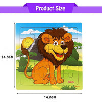 38 Style Cartoon Wooden Puzzle Children Animal/ Vehicle Toy For 2-6 Year Baby Early Educational Toys for Kids - BIG FRENCHIES