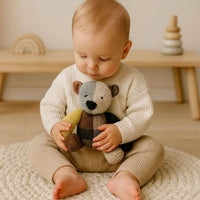 Wool Knit Buddy | Dee the Patchwork Bear - BIG FRENCHIES