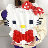 Hello Kitty My Melody Sanrio Anime Cartoon Kawaii Cute Building Blocks Assembling Toys Puzzles