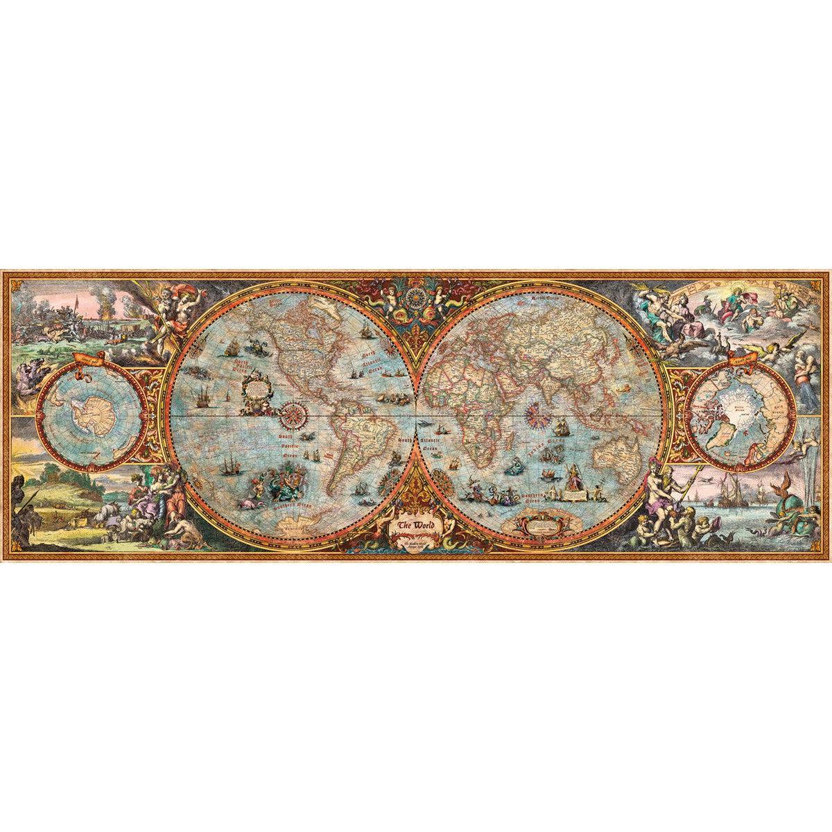 Hemisphere Map 6000 Piece Panoramic Jigsaw Puzzle Heye - BIG FRENCHIES