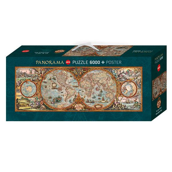 Hemisphere Map 6000 Piece Panoramic Jigsaw Puzzle Heye