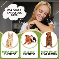 Hemp Oil Calming Drops for Dogs & Cats – Anxiety, Pain & Joint Support