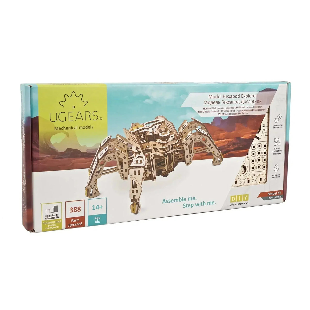 Hexapod Explorer 3D Wood Model Kit UGEARS - BIG FRENCHIES