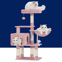 Heybly Small Cat Tree with Hammock – Compact Cat Tower & Furniture for Indoor Cats - BIG FRENCHIES