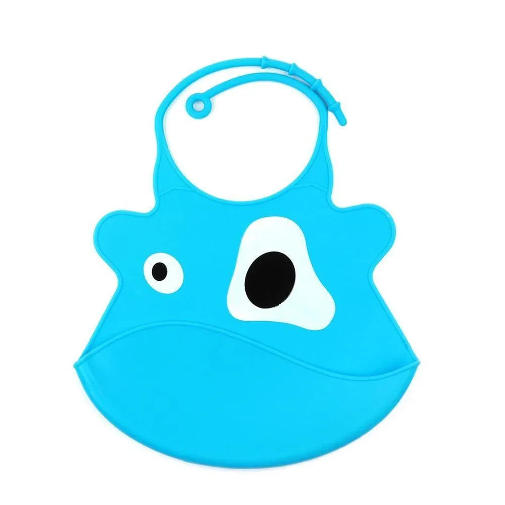 Silicone Baby Bibs waterproof Baby Saliva Towel Animal Adjustable Cloths Bandana Soft Feeding Cartoon Bib For Kids - BIG FRENCHIES
