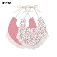 Handmade Luxury Floral Baby Bib Accessories Burp Cloths Newborn Baby Boy Girl Kids Cartoon Bibs 100% Cotton Linen Waterproof Saliva Bib For Kids - BIG FRENCHIES