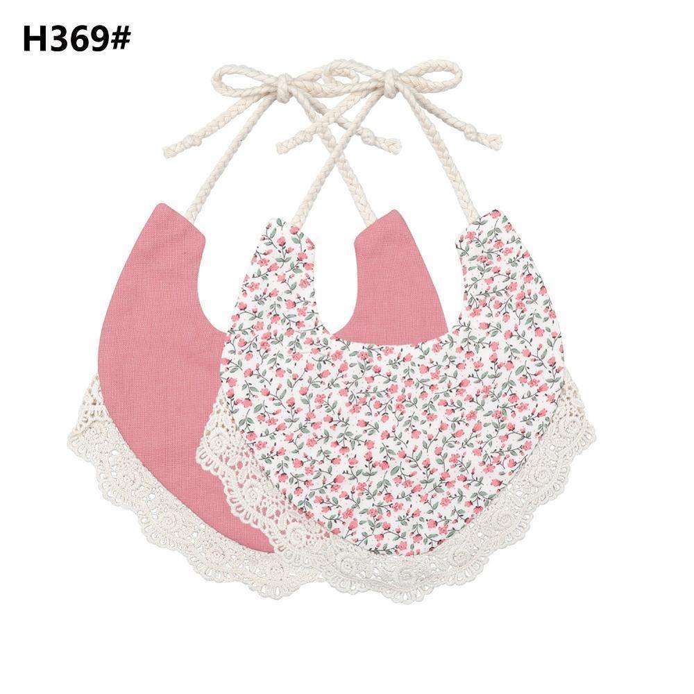 Handmade Luxury Floral Baby Bib Accessories Burp Cloths Newborn Baby Boy Girl Kids Cartoon Bibs 100% Cotton Linen Waterproof Saliva Bib For Kids - BIG FRENCHIES