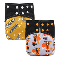 All-In-One Cloth Diaper for Baby Bamboo Charcoal Eco-friendly Baby Cloth Diaper - BIG FRENCHIES