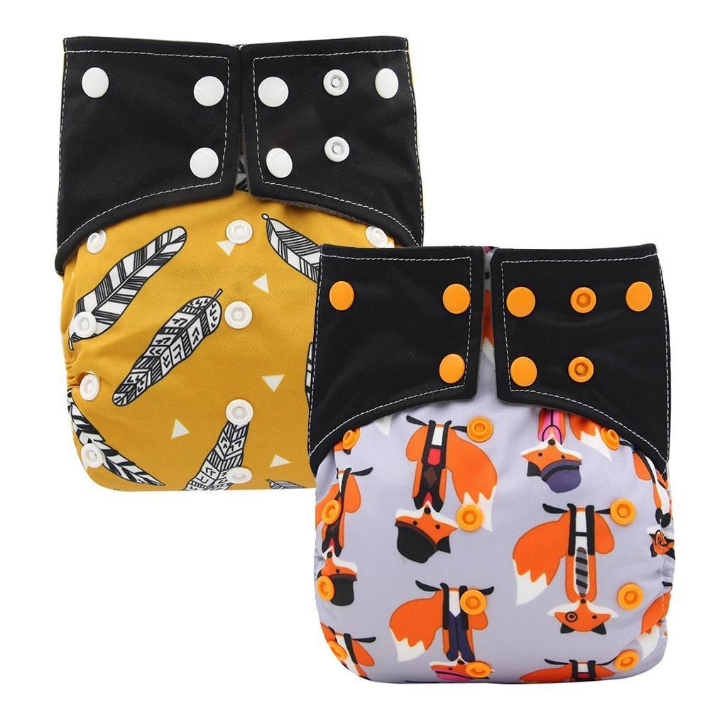 All-In-One Cloth Diaper for Baby Bamboo Charcoal Eco-friendly Baby Cloth Diaper - BIG FRENCHIES