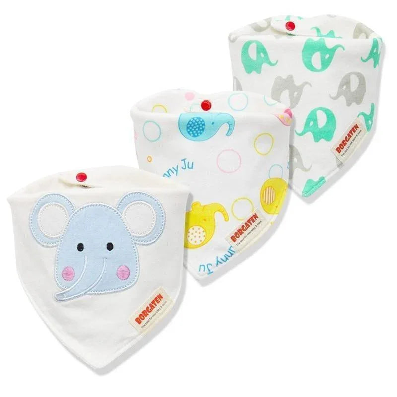 Cartoon Cotton Newborn Baby Boys and Girls Bibs Baby Towel Scarf Children Cravat Infant Kids Scarf - BIG FRENCHIES