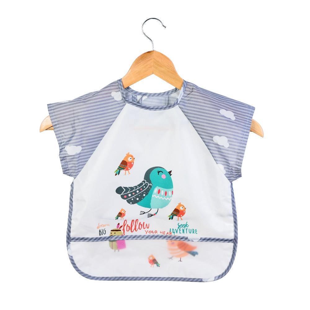 Baby Bibs Cotton Cartoon Children Accessories Short Sleeve Eco Friendly Waterproof Washable Clothing Bib for Kids - BIG FRENCHIES
