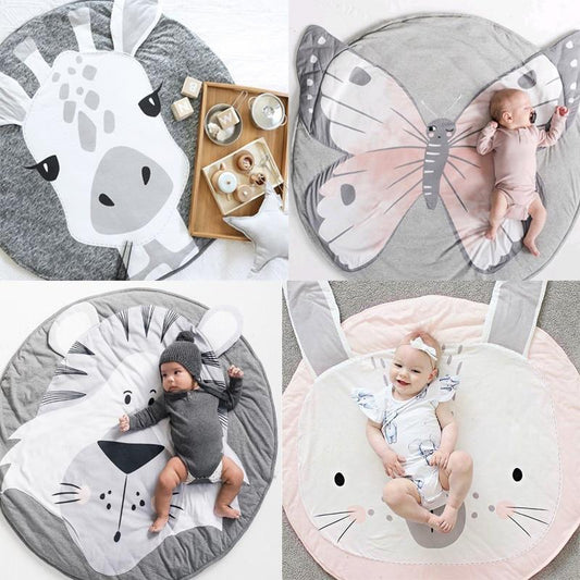 Cartoon Baby Play Mats Pad Toddler Kids Crawling Round Carpet Rug Toys Mat For Children Room In elegant Modern Design - BIG FRENCHIES