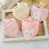 Baby Bibs Triangle Double Cotton Bibs Cartoon Saliva Towel Baby Boys Girls Feeding Apron Cotton Bib for Kids - BIG FRENCHIES