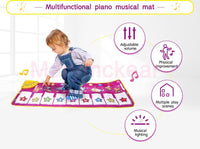 Music Carpets Piano Mats Music Touch Play Keyboard with 8 Demo Songs Baby Animals Educational Toy for Kids - BIG FRENCHIES