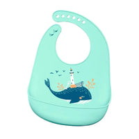Colorful Baby Stuff Waterproof Silicone Bib Feeding Baby Cartoon Aprons Adjustable Bibs Burp Cloths - BIG FRENCHIES