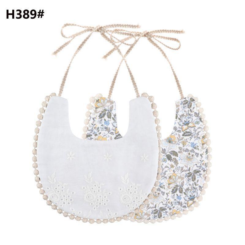 Infant Baby Bib Kid Toddler Dinner Feeding Tassel Double-side Cotton Linen Burp Cloths Saliva Towel For Baby - BIG FRENCHIES
