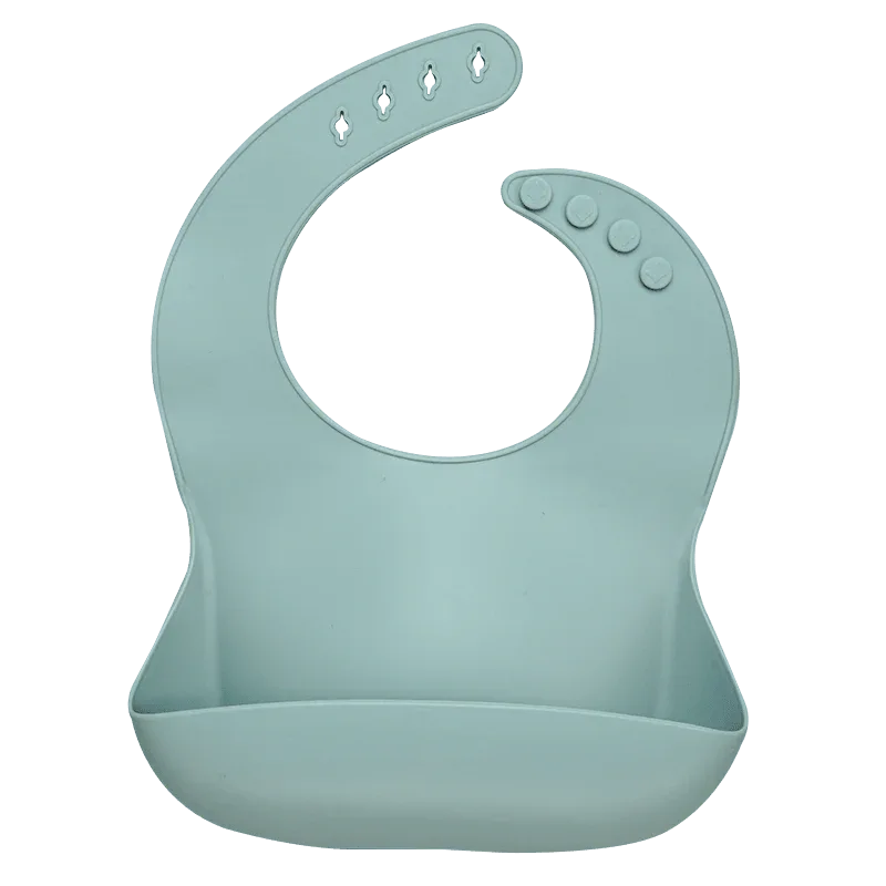 Silicon Breastplate Baby Bib Waterproof Solid Infant Bandana Bibs Newborn Feeding Burp Cloth Bib For Kids - BIG FRENCHIES