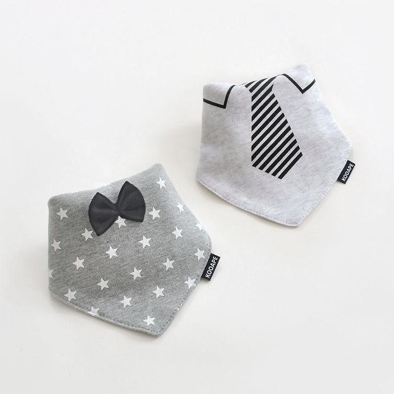 2 Pcs Baby Bibs Bandana Cotton Double Layers Drool Bib For Boys And Girls Triangle Bibs Infant Towel - BIG FRENCHIES