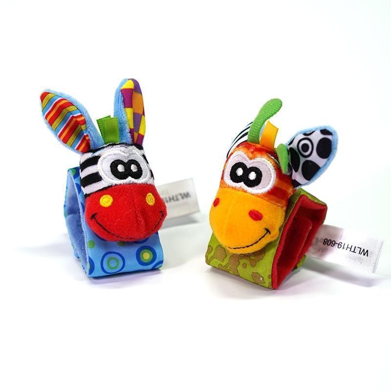 Modern Baby Toy Socks Plush Garden Bug Wrist Rattle Styles Educational Toys Cute Bright Color For Kids - BIG FRENCHIES