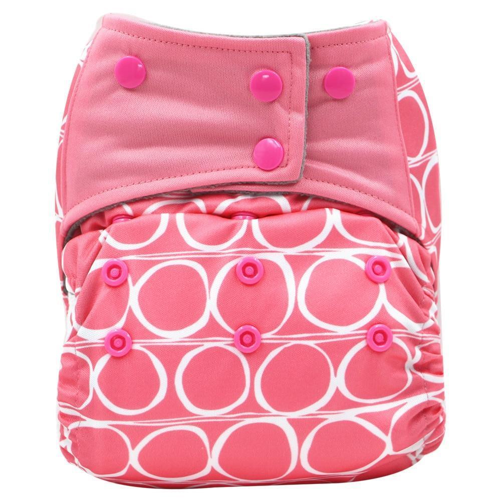 Colorful Modern Baby Cloth Diaper Bamboo Charcoal Nappy All-in-one Diapers sewn 3 Layers Micro fleece Insert Inside Reusable Diaper For Baby and Kids For Unlimited Use - BIG FRENCHIES