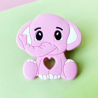Cartoons Silicone Teether Mini Elephant Animal Rodents Chewable Toys Products For Parents Baby Boys And Girls - BIG FRENCHIES