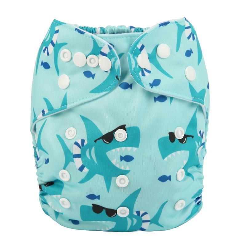 Modrn Printed Baby Pocket Cloth Diaper Nappy Reusable Adjustable Washable Nappies For Baby Boys and Baby Girls In Elegant Style - BIG FRENCHIES