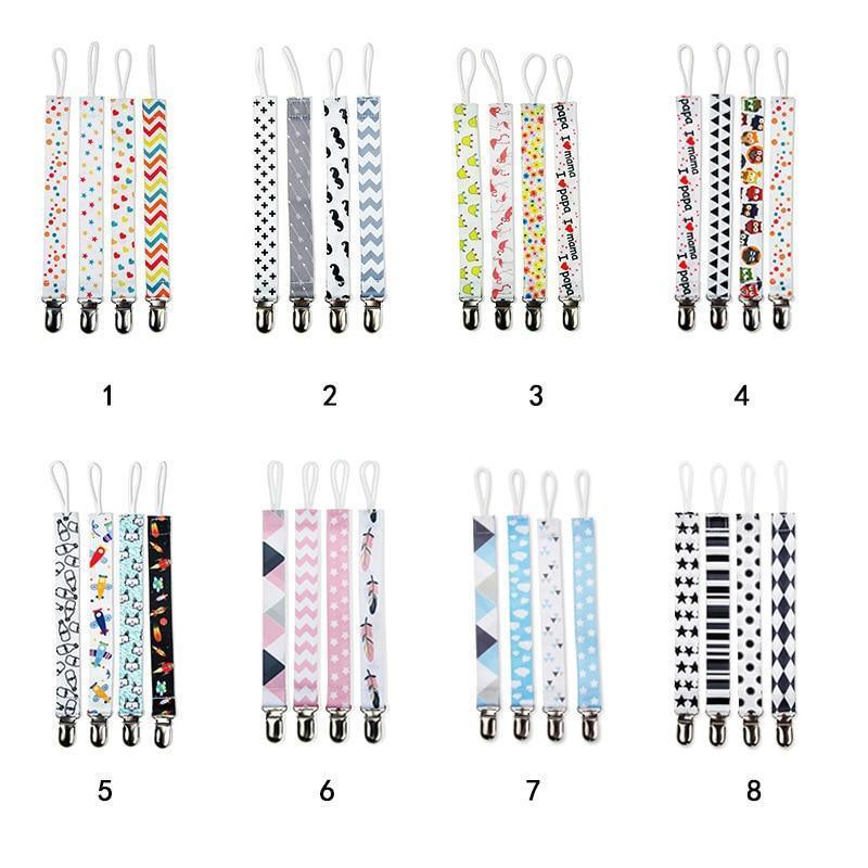 4PCS/SET Infant Pacifier Clips Holder Clip Nursing Teether Clip Nipple Holder Baby Pacifier Clip Soother Holder for Pacifier for Kids and Baby - BIG FRENCHIES