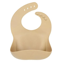 Solid Silicone Bibs Baby Feeding Saliva Towel Waterproof Soft Cloths Bandana Lightweight Infant Bibs - BIG FRENCHIES