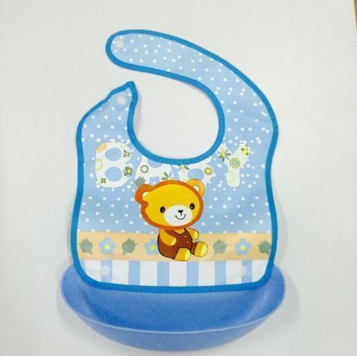 Baby Waterproof Silicone Bibs Burp Cloths Washable Roll Up Crumb Catcher Feeding Bib - BIG FRENCHIES